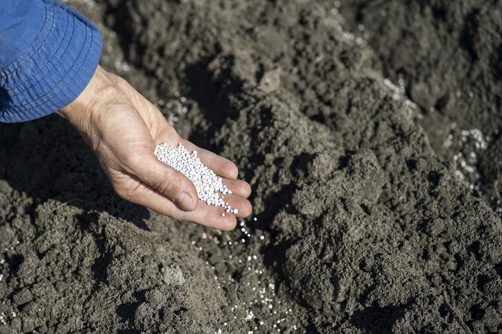 Aplikácia granulovaného hnojiva