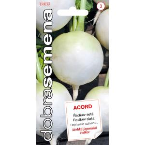 Dobré semená Reďkev siata - Acord guľatá, typ Daikon 3g