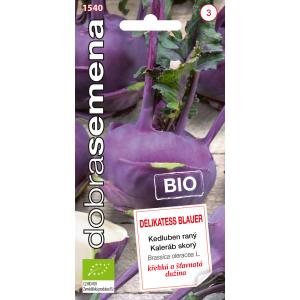 Dobré semená Kaleráb modrý - Delikatess Blauer Bio raný 0,8g
